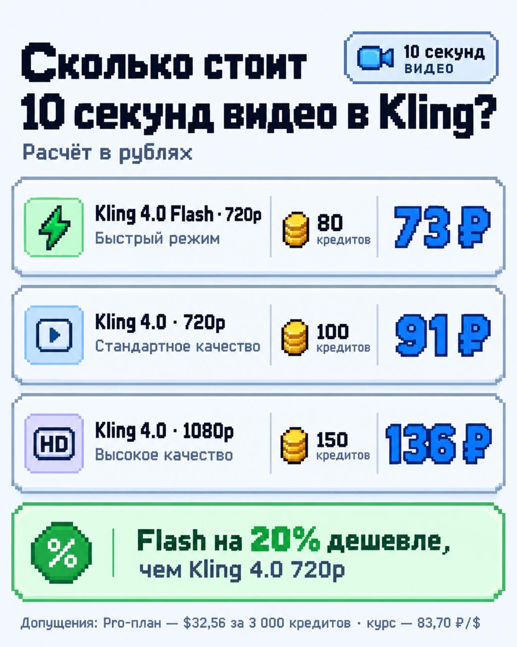 KLING 4 стал доступен всем, но базовая версия уступает в тесте