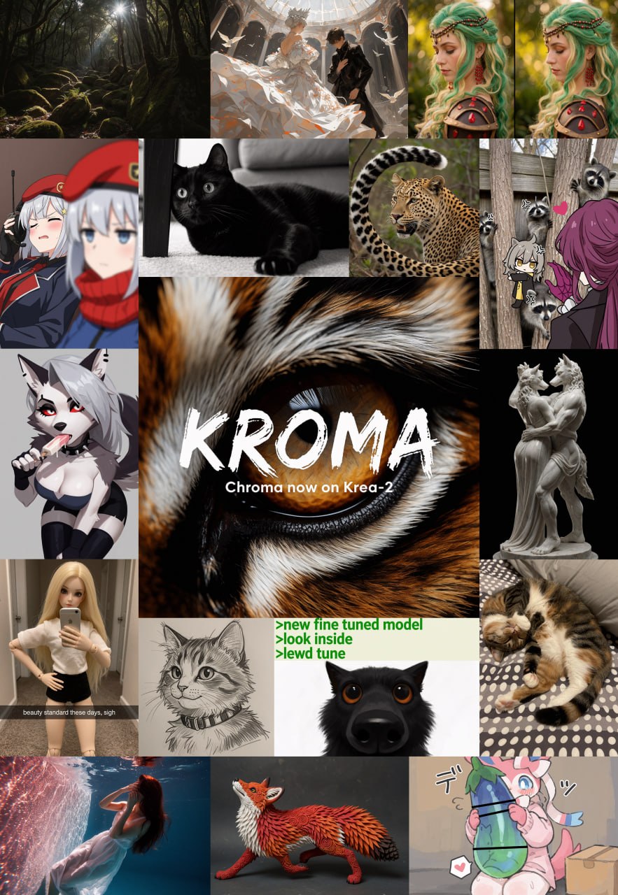 Выход модели Kroma на базе Krea-2