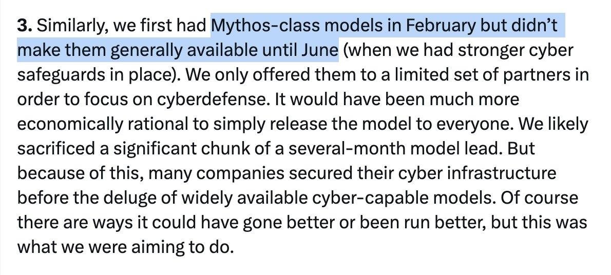Anthropic отложила широкий доступ к моделям уровня Mythos на четыре месяца