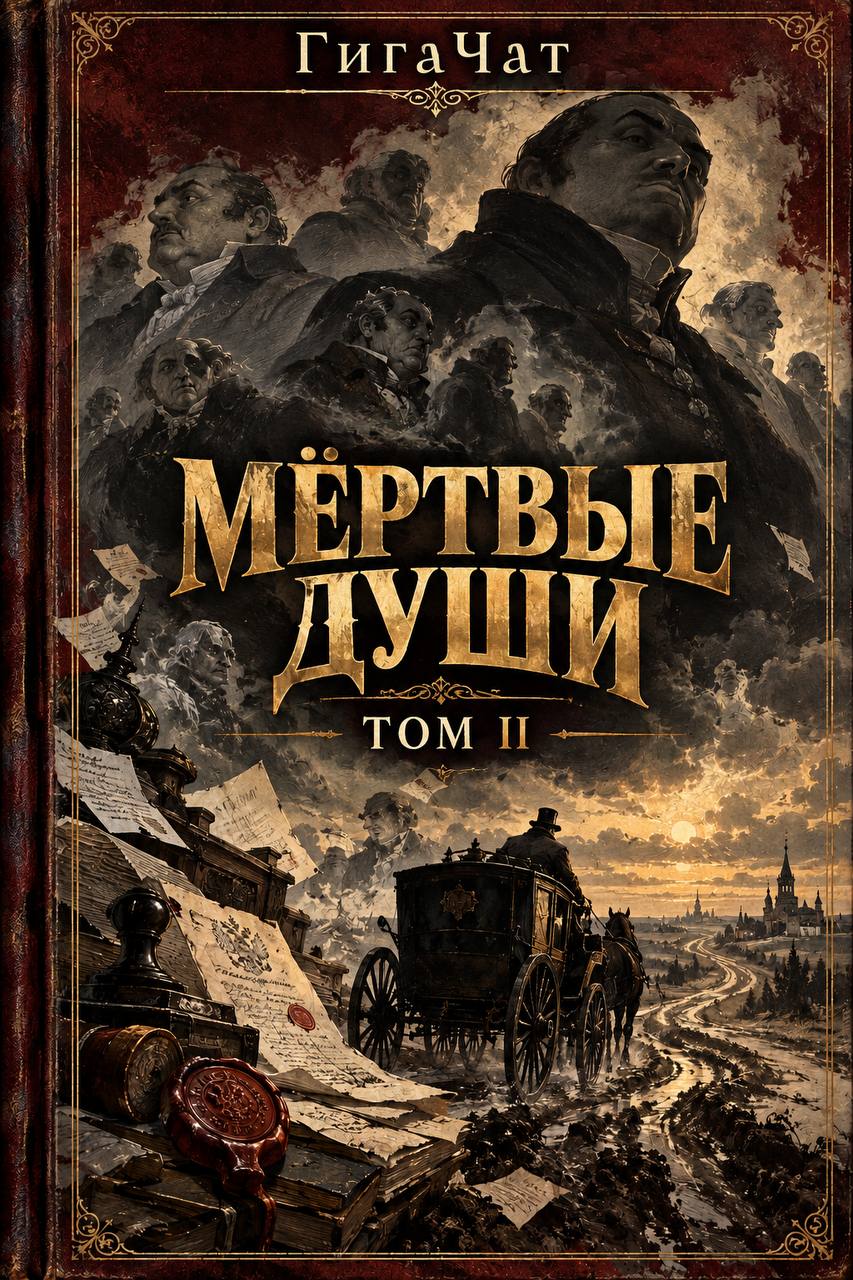 GigaChat дописал второй том «Мертвых душ» Гоголя