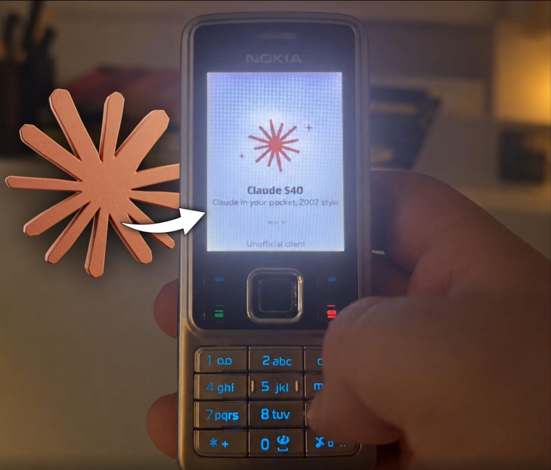 Claude запущен на Nokia 2007 года выпуска