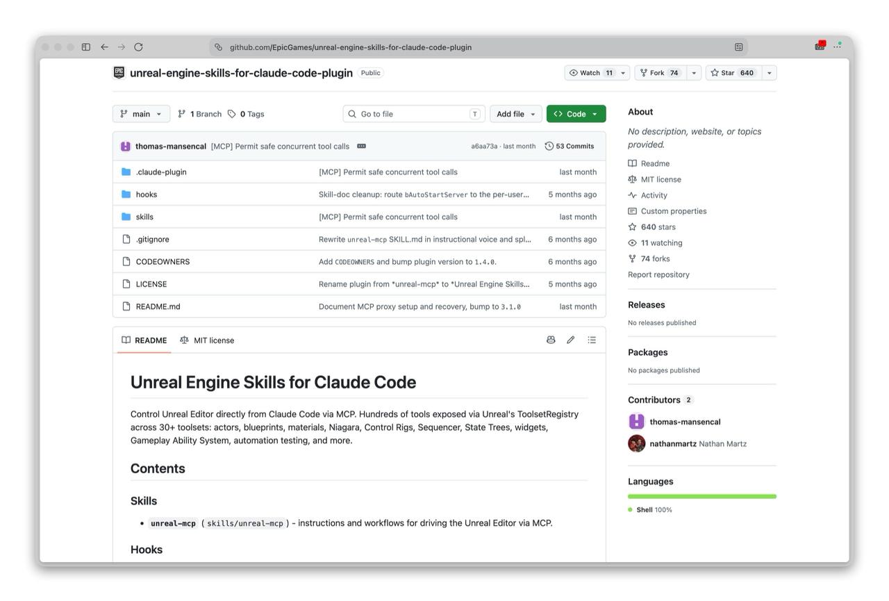 Epic Games выпустила плагин для Claude Code в Unreal Engine